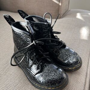Dr. Martens Black Glitter Boots